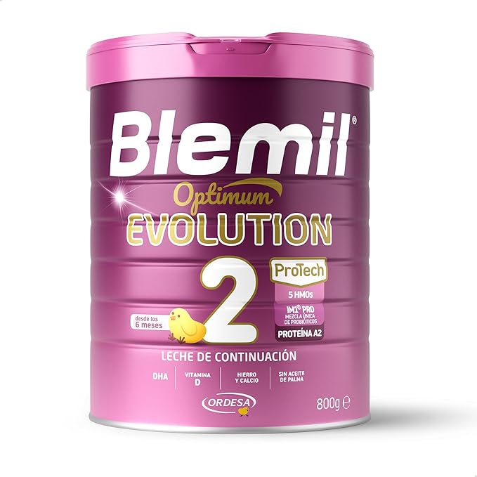 [3 UNIDADES] Blemil 2 Optimum Evolution 800g | Leite de Transição desde os 6 Meses